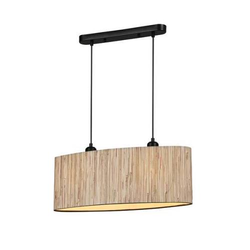 ΦΩΤΙΣΤΙΚΟ ΚΡΕΜΑΣΤΟ PAMPAS 2ΦΩΤΟ 2XE27 Max 15W Φ580X1290mm ΜΠΕΖ ARTE ILLUMINA AENON