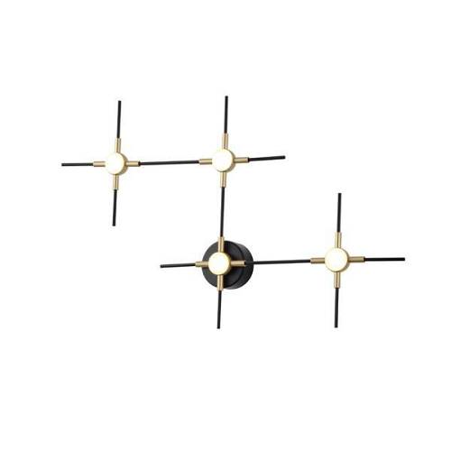 ΠΛΑΦΟΝΙΕΡΑ 14W 840Lm 3000K 39X60X5 ΜΑΥΡΟ-ΧΡΥΣΟ ARTE ILLUMINA STELA