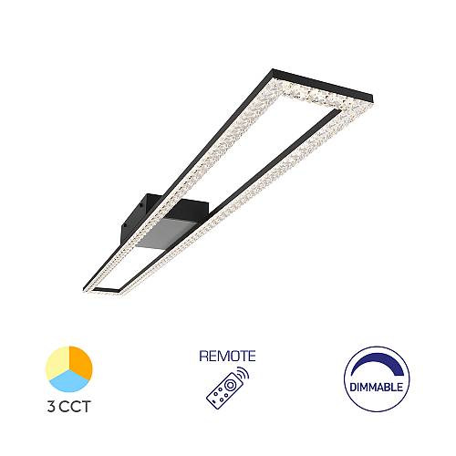 Οροφής led "Crystal" 40w 4400lm CCT με Control