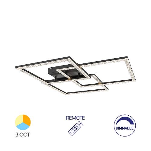 Οροφής led "Crystal" 80w 8800lm CCT με Control