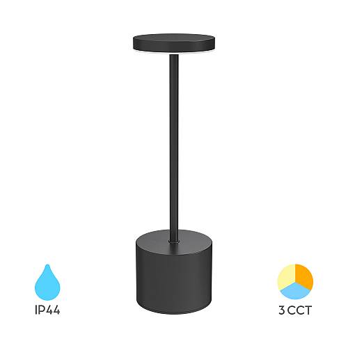 Επαναφορτιζόμενο πορτατίφ "Luxe" dimmable 2w 3CCT