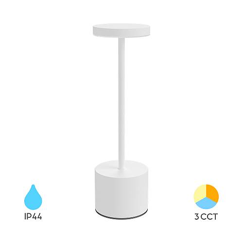 Επαναφορτιζόμενο πορτατίφ "Luxe" dimmable 2w 3CCT