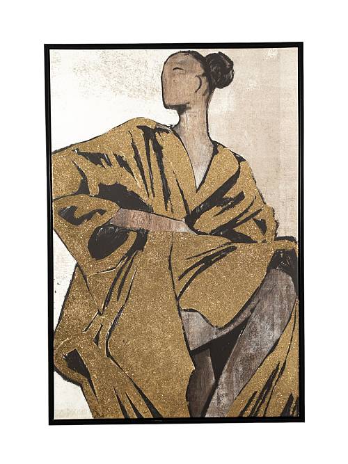 ΠΙΝΑΚΑΣ ΖΩΓΡΑΦΙΚΗΣ ΣΕ ΚΑΜΒΑ ΚΟΠΕΛΑ ΜΕ ΚΟΡΝΙΖΑ 62,6Χ92,6Χ4,3ΕΚ