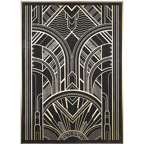 ΠΙΝΑΚΑΣ 70Χ100 ΕΚ ART DECO ΘΕΜΑ ΤΥΠΩΜΑ ΣΕ ΚΑΜΒΑ