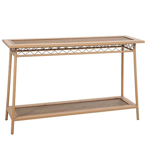 ΜΕΤΑΛΛΙΚΗ ΚΟΝΣΟΛΑ ΜΕ ΞΥΛΙΝΗ ΕΠΙΦΑΝΕΙΑ 120x35x75EK