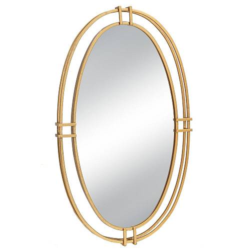 ΧΡΥΣΟΣ ΜΕΤΑΛΛΙΚΟΣ ΟΒΑΛ ΚΑΘΡΕΦΤΗΣ ΤΟΙΧΟΥ 52Χ5Χ87ΕΚ