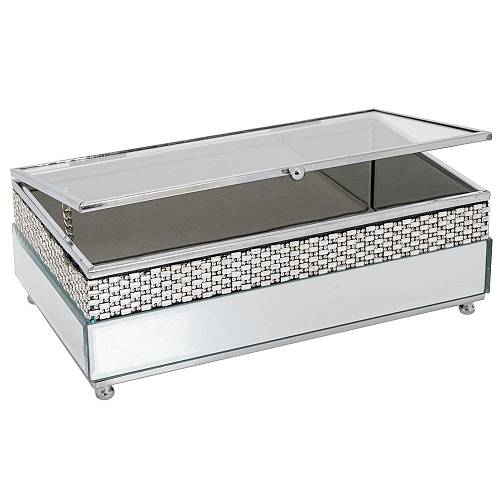 ΑΣΗΜΙ ΜΕΤΑΛΛΙΚΗ ΜΠΙΖΟΥΤΙΕΡΑ ΜΕ ΚΑΘΡΕΠΤΗ 21Χ13Χ7 ΕΚ