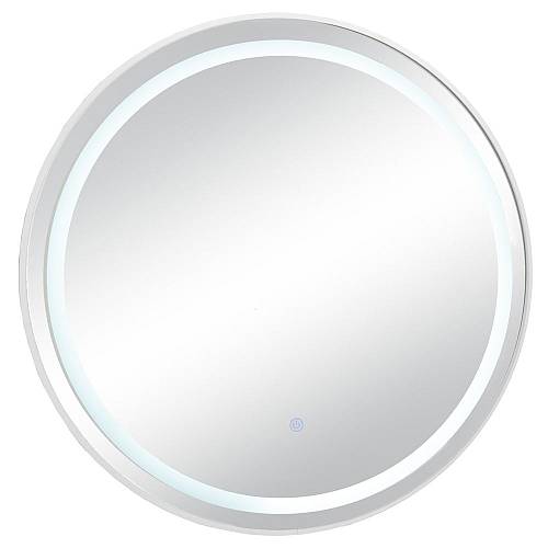 ΛΕΥΚΟΣ ΣΤΡΟΓΓΥΛΟΣ ΜΕΤΑΛΛΙΚΟΣ ΚΑΘΡΕΦΤΗΣ ΤΟΙΧΟΥ ΜΕ LED Φ70ΕΚ