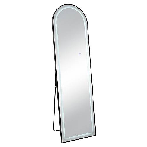 ΜΑΥΡΟΣ ΜΕΤΑΛΛΙΚΟΣ ΚΑΘΡΕΦΤΗΣ ΔΑΠΕΔΟΥ ΜΕ LED 50Χ170ΕΚ