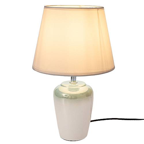 ΙΡΙΔΙΖΟΝ ΚΡΕΜ ΚΕΡΑΜΙΚΟ ΛΑΜΠΑΤΕΡ ΜΕ ΛΕΥΚΟ ΚΑΠΕΛΟ Φ20Χ32ΕΚ