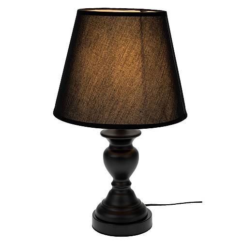 ΜΑΥΡΟ ΜΕΤΑΛΛΙΚΟ ΛΑΜΠΑΤΕΡ ΜΕ ΜΑΥΡΟ ΚΑΠΕΛΟ 41ΕΚ