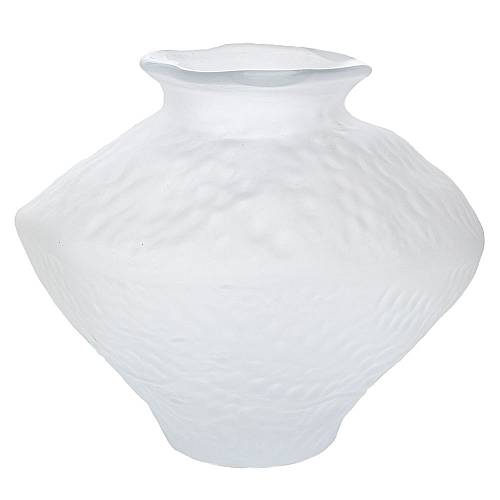 ΛΕΥΚΟ ΜΑΤ ΓΥΑΛΙΝΟ ΒΑΖΟ Φ30Χ25ΕΚ