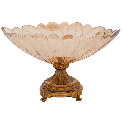 ΜΕΛΙ ΓΥΑΛΙΝΗ ΠΙΑΤΕΛΑ ΜΕ ΜΕΤΑΛΛΙΚΗ ΒΑΣΗ 30Χ16Χ18ΕΚ