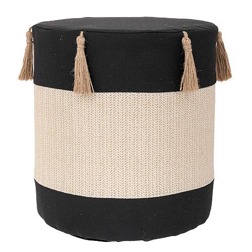 ΣΚΑΜΠΟ ΥΦΑΣΜΑΤΙΝΟ ΜΑΥΡΟ ΚΡΕΜ ΜΕ ΦΟΥΝΤΑΚΙΑ Φ34Χ37ΕΚ