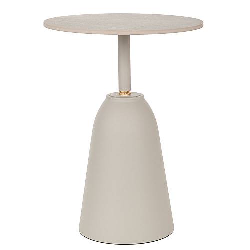 ΓΚΡΙ ΜΕΤΑΛΛΙΚΟ ΣΤΡΟΓΓΥΛΟ ΤΡΑΠΕΖΑΚΙ ΜΕ ΓΚΡΙ ΚΕΡΑΜΙΚΗ ΕΠΙΦΑΝΕΙΑ (ΕΦΕ ΜΑΡΜΑΡΟΥ) Φ40Χ52ΕΚ