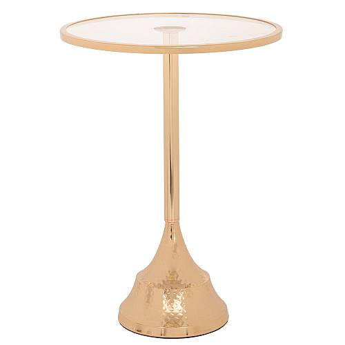 ΤΡΑΠΕΖΑΚΙ ΧΡΥΣΟ ΜΕΤΑΛΛΙΚΟ ΜΕ ΤΖΑΜΙ Φ35Χ47ΕΚ