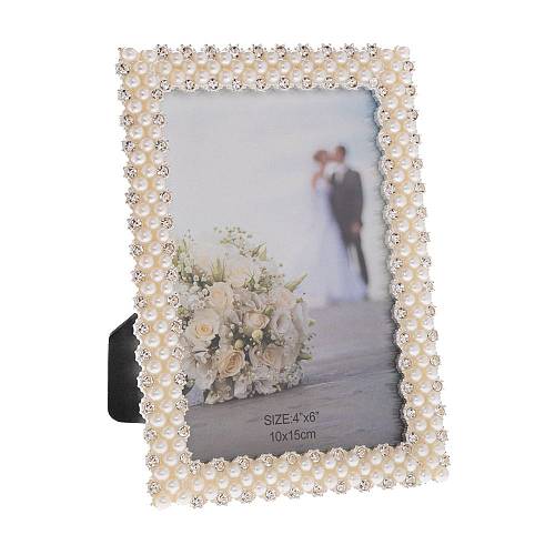 ΚΡΕΜ ΜΕΤΑΛΛΙΚΗ ΚΟΡΝΙΖΑ ΜΕ ΠΕΡΛΕΣ 10Χ15ΕΚ