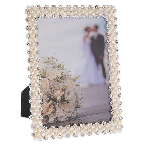 ΚΡΕΜ ΜΕΤΑΛΛΙΚΗ ΚΟΡΝΙΖΑ ΜΕ ΠΕΡΛΕΣ 13Χ18ΕΚ