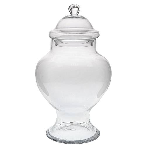 ΔΙΑΦΑΝΟ ΓΥΑΛΙΝΟ ΒΑΖΟ ΜΕ ΠΟΔΙ AND ΚΑΠΑΚΙ Φ14Χ22 42ΕΚ