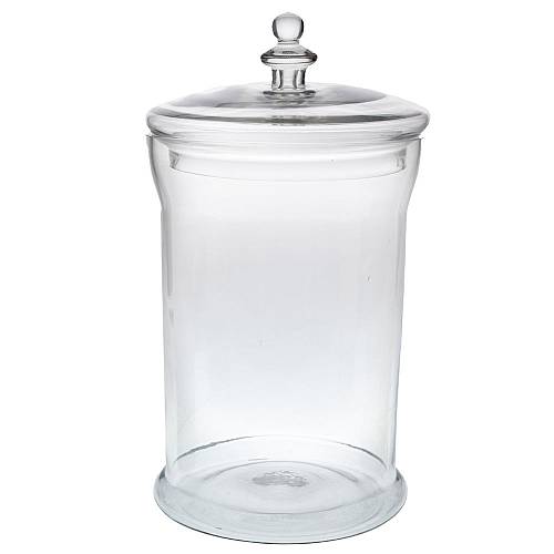 ΔΙΑΦΑΝΟ ΓΥΑΛΙΝΟ ΒΑΖΟ ΜΕ ΚΑΠΑΚΙ Φ22Χ41ΕΚ