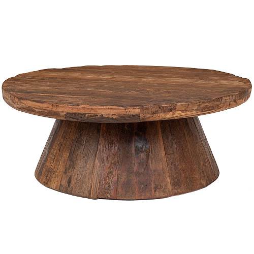 ΚΑΦΕ ΞΥΛΙΝΟ ΤΡΑΠΕΖΑΚΙ ΣΑΛΟΝΙΟΥ ΡΟΤΟΝΤΑ 80Χ80Χ32ΕΚ