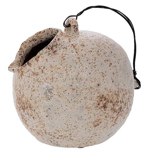 ΓΚΡΙ ΠΑΛΑΙΩΜΕΝΟ ΒΑΖΟ ΚΑΝΑΤΑ ΜΕ ΣΥΡΜΑΤΙΝΟ ΧΕΡΟΥΛΙ 24Χ24Χ26ΕΚ