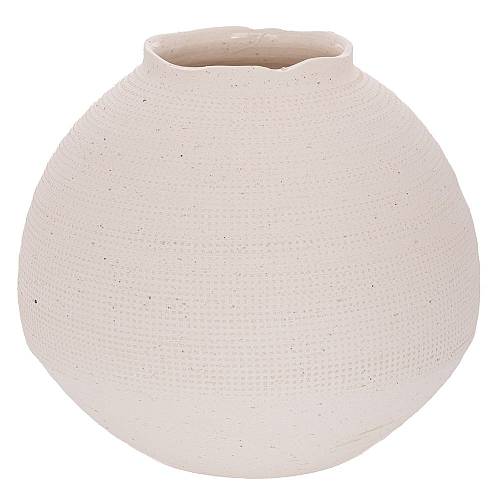 ΛΕΥΚΟ ΚΕΡΑΜΙΚΟ ΣΤΡΟΓΓΥΛΟ ΒΑΖΟ 26Χ26Χ21ΕΚ