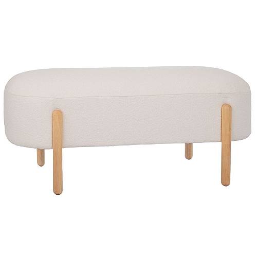 ΣΚΑΜΠΟ ΜΕ ΚΡΕΜ ΜΠΟΥΚΛΕ ΥΦΑΣΜΑ AND ΚΑΦΕ ΞΥΛΙΝΑ ΠΟΔΙΑ 108Χ41Χ48ΕΚ ΜΑΚΡΟΣΤΕΝΟ