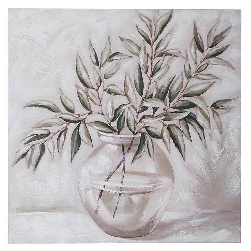 PLANT ΠΙΝΑΚΑΣ ΕΛΑΙΟΓΡΑΦΙΑ ΣΕ ΤΥΠΩΜΕΝΟ ΚΑΜΒΑ 80Χ80ΕΚ