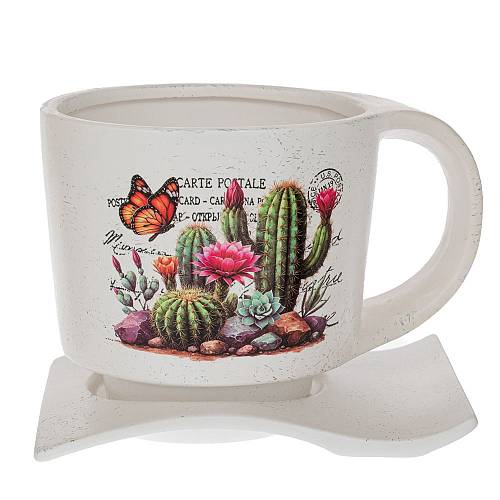 ΚΕΡΑΜΙΚΟ ΚΑΣΠΩ ΦΛΥΤΖΑΝΙ ΜΕ ΚΑΚΤΟ 23Χ17Χ16ΕΚ