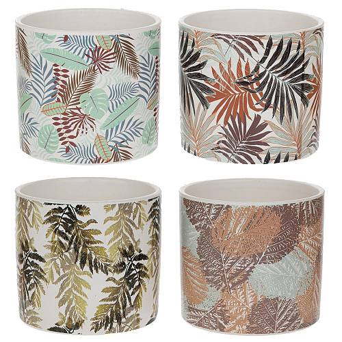 ΚΕΡΑΜΙΚΟ ΚΑΣΠΩ ΜΕ ΠΡΑΣΙΝΑ ΦΥΛΛΑ Φ13Χ12ΕΚ 4 ΧΡΩΜΑΤΑ