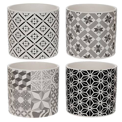 ΚΕΡΑΜΙΚΟ ΚΑΣΠΩ ΜΕ ΓΕΩΜΕΤΡΙΚΑ ΣΧΕΔΙΑ Φ13Χ12ΕΚ 4 ΧΡΩΜΑΤΑ