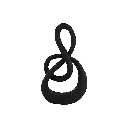 CERCHIO TOP ΔΙΑΚΟΣΜΗΤΙΚΟ ΚΟΜΠΟΣ 17x7x29cm POLYRESIN ΜΑΥΡΟ