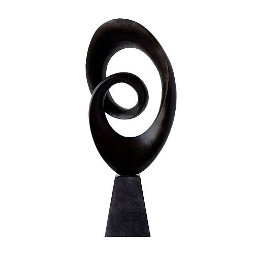 OBLIG ΔΙΑΚΟΣΜΗΤΙΚΟ TOTEM 20x11x40cm POLYRESIN ΜΑΥΡΟ ΜΑΤ