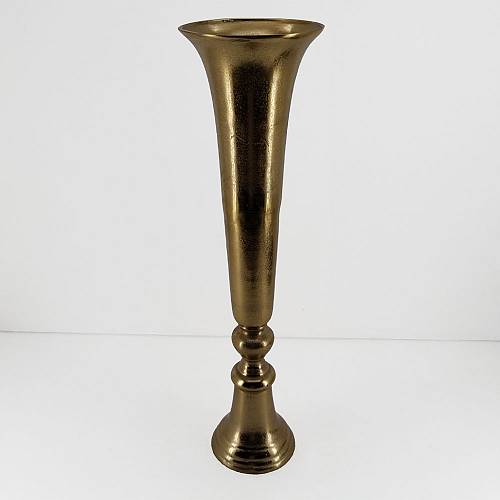 FLORES ΒΑΖΟ 20x20x71cm ΑΛΟΥΜΙΝΙΟ ΧΡΥΣΟ