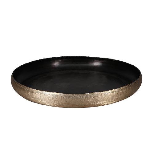 MARGO 2 ΜΠΩΛ ΔΙΑΚΟΣΜΗΣΗΣ 44x44x6cm ΑΛΟΥΜΙΝΙΟ ΧΡΥΣΟ SMOKE BLACK