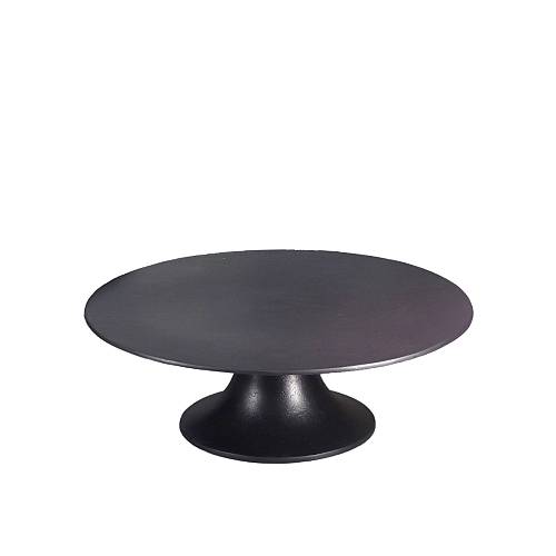 MARA ΠΛΑΤΩ ΜΕ ΠΟΔΙ 42x42x14cm ΑΛΟΥΜΙΝΙΟ ΜΑΥΡΟ