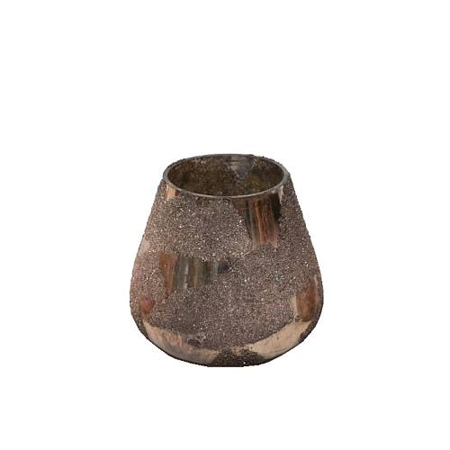 ALKE ΒΑΣΗ ΡΕΣΩ 11x11x11cm ΓΥΑΛΙ ΧΡΥΣΟ