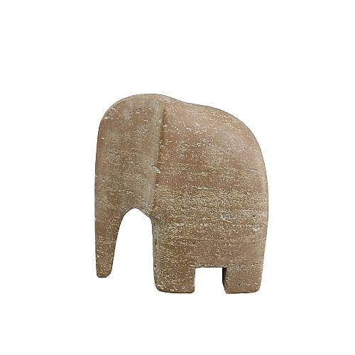 TENGO.B ΔΙΑΚΟΣΜΗΤΙΚΟ ΕΛΕΦΑΝΤΑΣ 16.5x9x18cm POLYRESIN ΜΕΛΙ ΛΕΥΚΟ