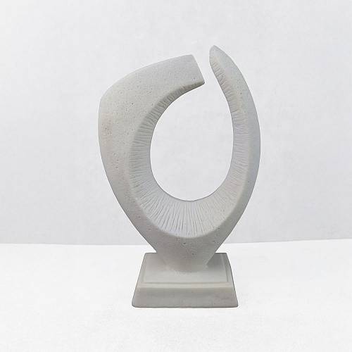 PULSE III ΔΙΑΚΟΣΜΗΤΙΚΟ 18.5x8.5x30cm RESIN ΑΣΠΡΟ