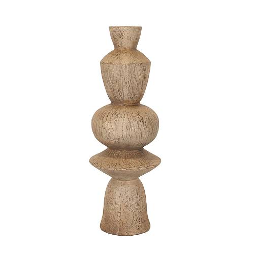 AEON ΔΙΑΚΟΣΜΗΤΙΚΟ 25.5x25.5x71cm MgO ΓΚΡΙ ΑΝΤΙΚΕ ΑΝΟΙΧΤΟ