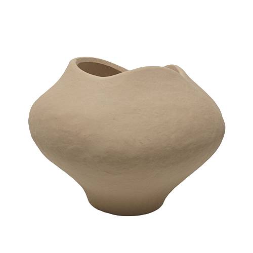 VERAE ΒΑΖΟ 26x26x20cm ΚΕΡΑΜΙΚΟ ΜΠΕΖ