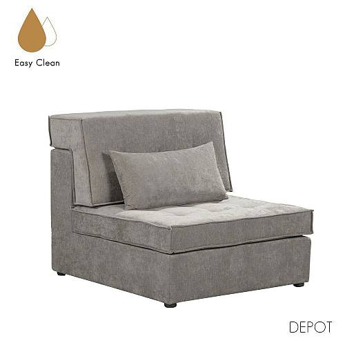 MEXICO ΠΟΛΥΘΡΟΝΑ ΓΚΡΙ WIND 90 90x101x83cm