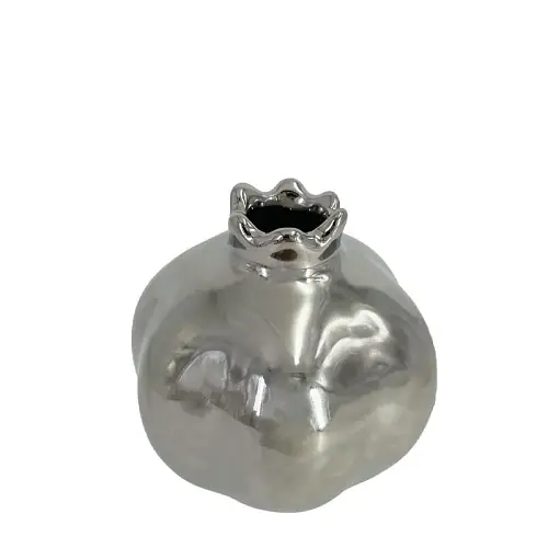 ΚΕΡΑΜΙΚΟ ΔΙΑΚΟΣΜΗΤΙΚΟ ΡΟΔΙ ΜΙΚΡΟ ΑΣΗΜΙ - Φ7.3x7.5cm 6/48ΚΙΒ