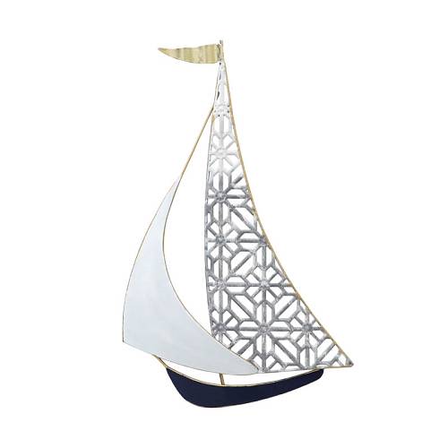 ΜΕΤΑΛΛΙΚΟ ΔΙΑΚΟΣΜΗΤΙΚΟ ΤΟΙΧΟΥ ΚΑΡΑΒΙ - 28.6x45.1x2.5cm 8/ΚΙΒ