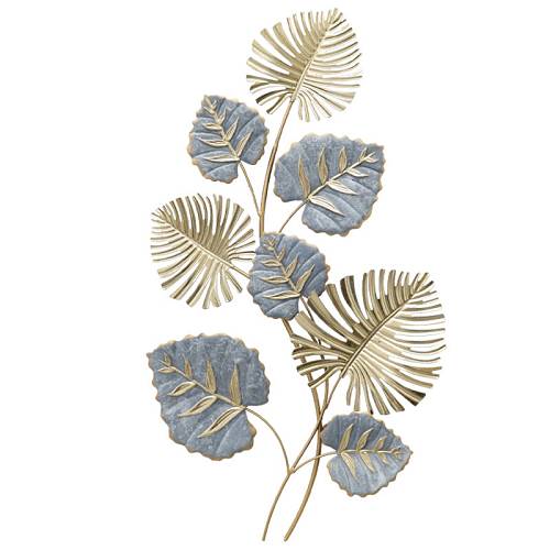 ΜΕΤΑΛΛΙΚΟ ΔΙΑΚΟΣΜΗΤΙΚΟ ΤΟΙΧΟΥ ΚΛΑΔΙ ΜΕ ΦΥΛΛΑ - 43.2x76.2x3.8cm 4/ΚΙΒ