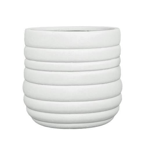 ΚΑΣΠΩ FIBERCLAY ΛΕΥΚΟ ΣΤΡΟΓΓΥΛΟ-ΔΑΚΤΥΛΙΟΙ ΜΕΓΑΛΟ - Φ54x51cm