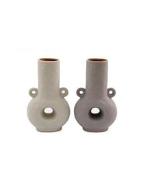 Βάζο κεραμικό 2χρώμ. 16x27cm