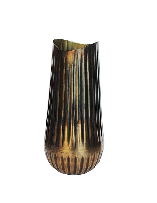 Βάζο μεταλ. Bronze/gold Φ15Η30cm