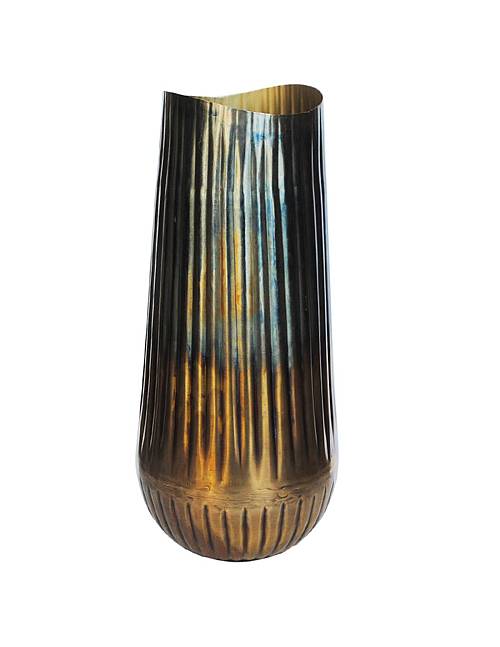 Βάζο μεταλ. Bronze/gold Φ18,5Η40cm